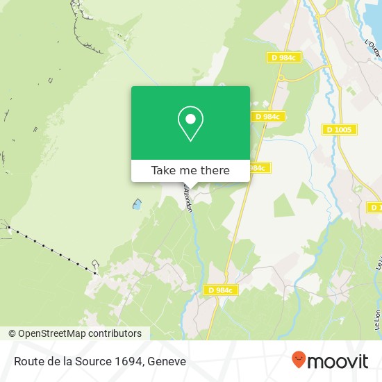 Route de la Source 1694 map