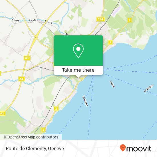 Route de Clémenty Karte