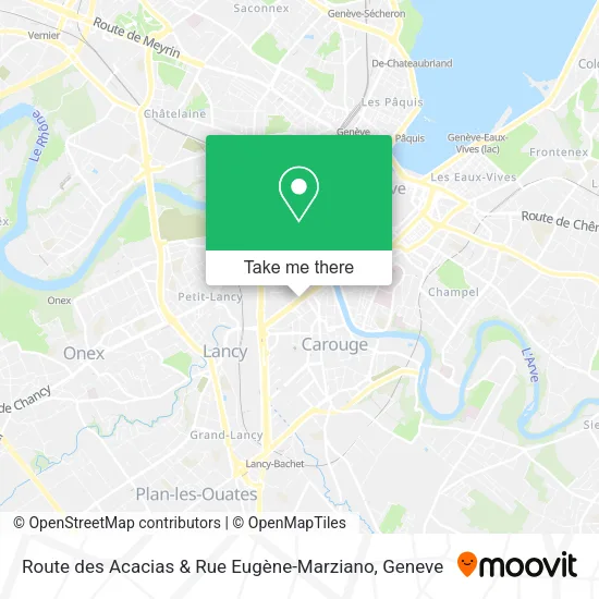 Route des Acacias & Rue Eugène-Marziano map