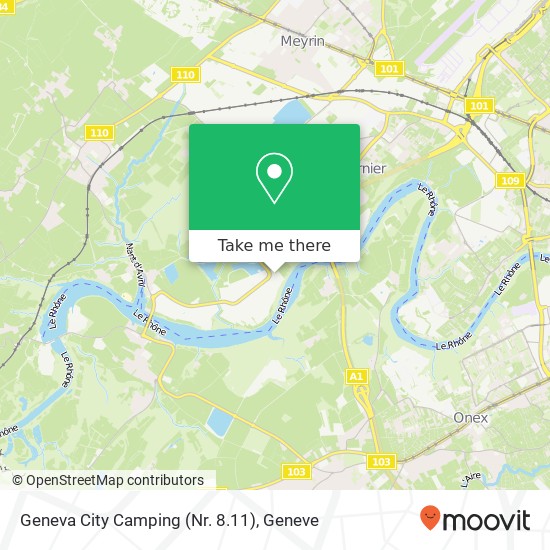 Geneva City Camping (Nr. 8.11) map