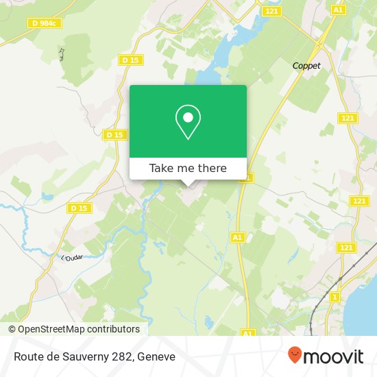 Route de Sauverny 282 Karte