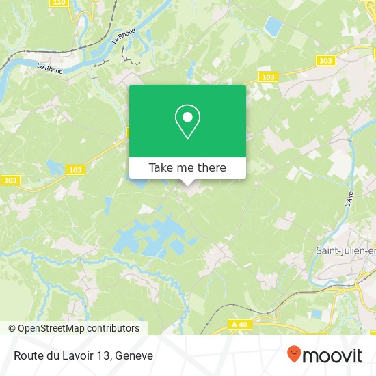 Route du Lavoir 13 Karte