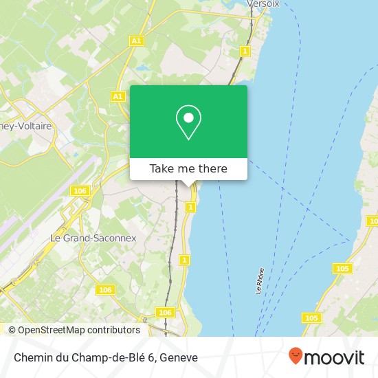 Chemin du Champ-de-Blé 6 map