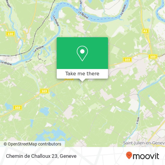 Chemin de Challoux 23 map
