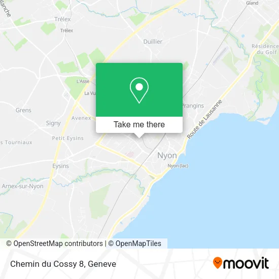 Chemin du Cossy 8 map