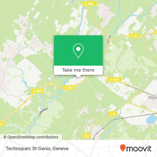 Technoparc St-Genis map