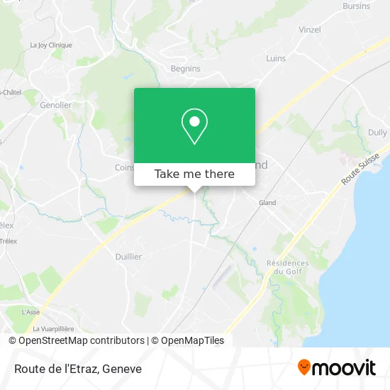 Route de l'Etraz map