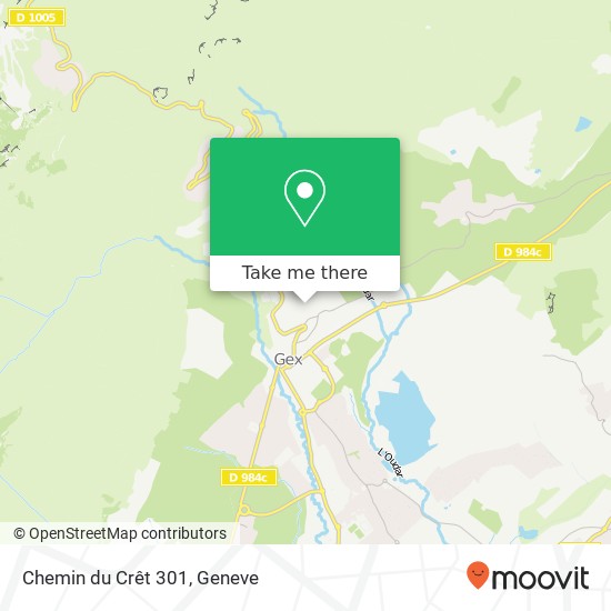 Chemin du Crêt 301 map