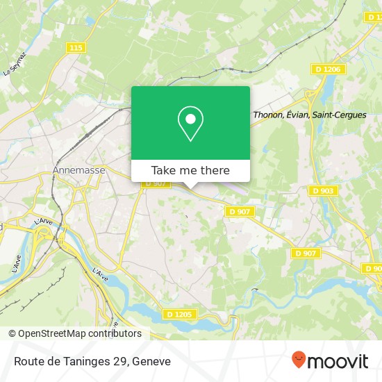 Route de Taninges 29 Karte