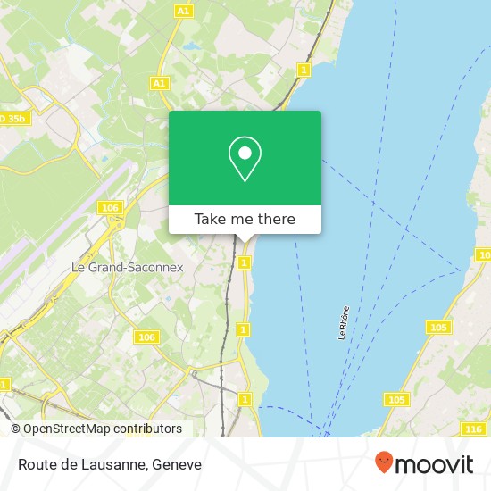 Route de Lausanne map