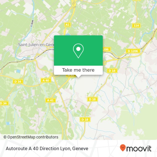 Autoroute A 40 Direction Lyon Karte
