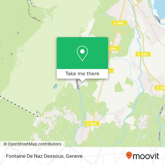 Fontaine De Naz Dessous map
