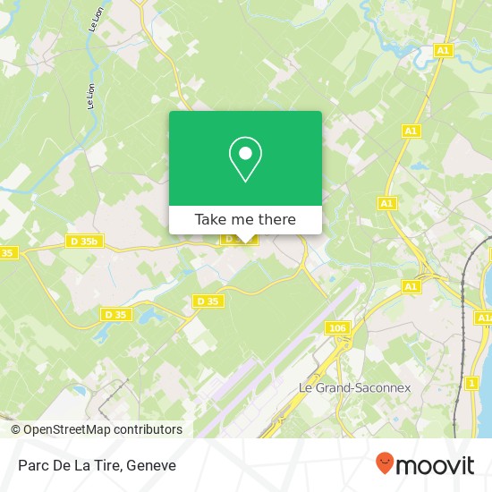 Parc De La Tire map