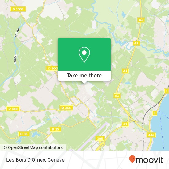 Les Bois D'Ornex map