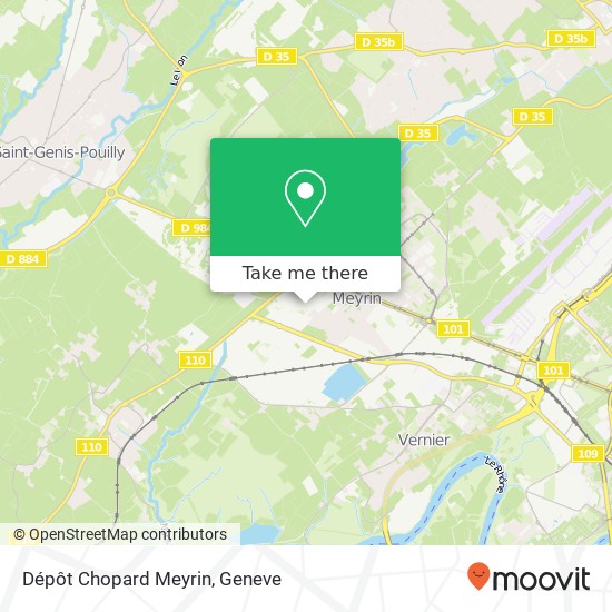 Dépôt Chopard Meyrin map