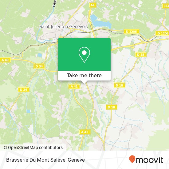 Brasserie Du Mont Salève map