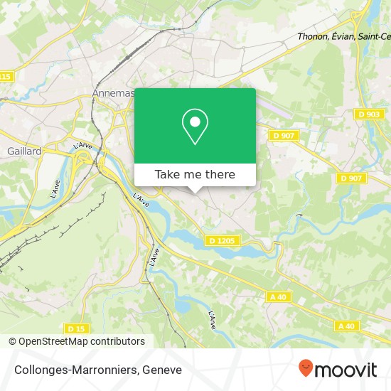 Collonges-Marronniers Karte