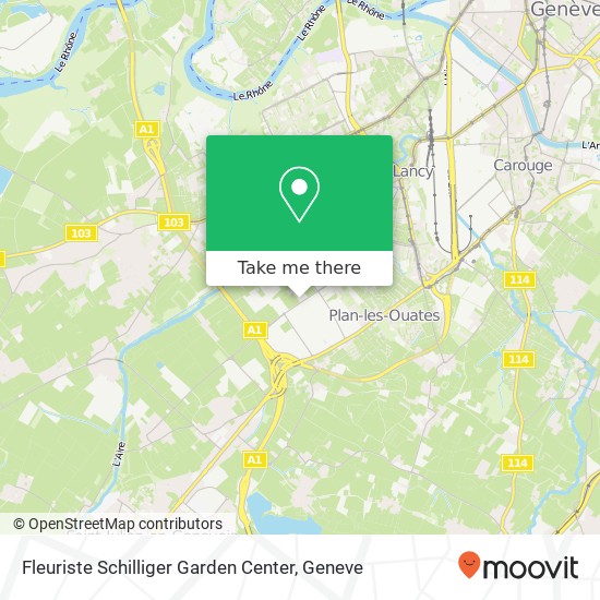 Fleuriste Schilliger Garden Center map
