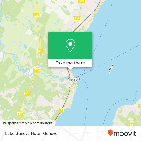 Lake Geneva Hotel map