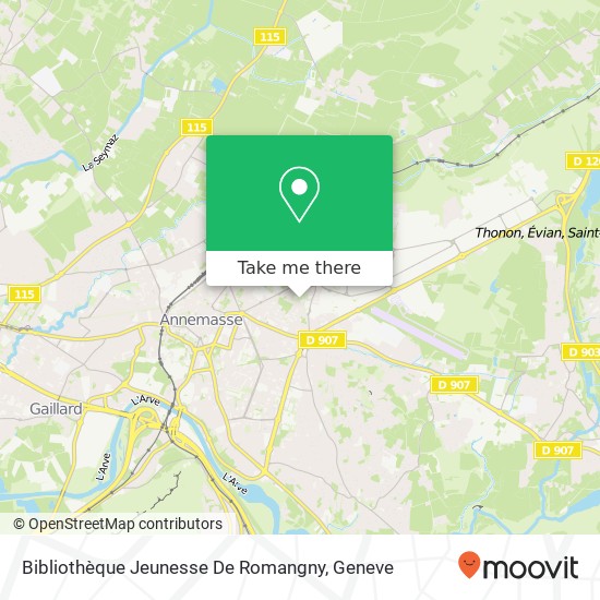 Bibliothèque Jeunesse De Romangny Karte