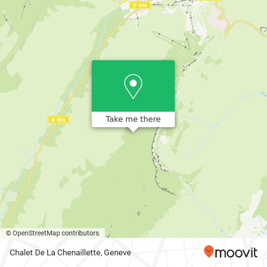 Chalet De La Chenaillette map