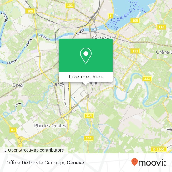 Office De Poste Carouge map