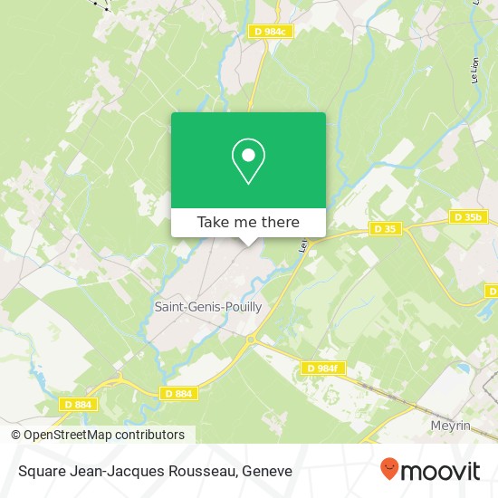 Square Jean-Jacques Rousseau map