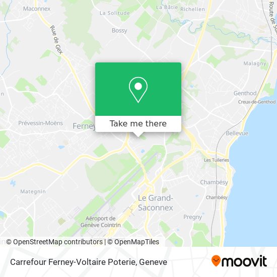 Carrefour Ferney-Voltaire Poterie Karte