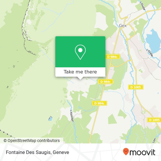 Fontaine Des Saugis map