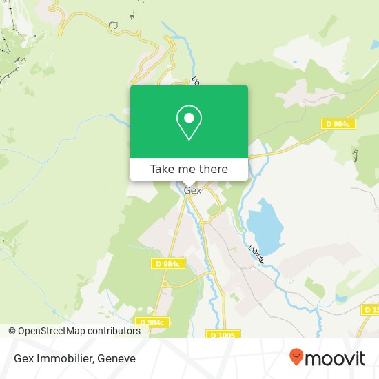 Gex Immobilier map