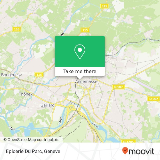 Epicerie Du Parc map