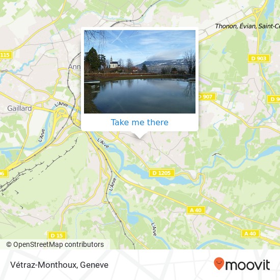 Vétraz-Monthoux Karte