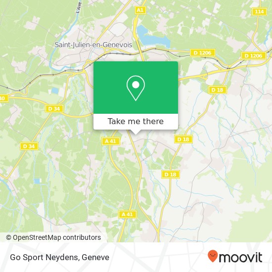 Go Sport Neydens map