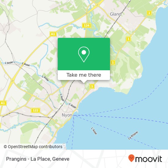 Prangins - La Place Karte