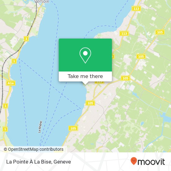 La Pointe À La Bise map