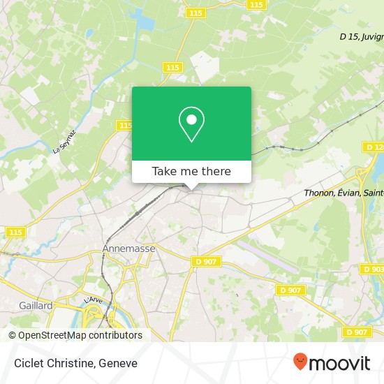 Ciclet Christine map