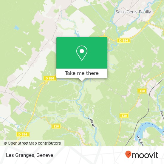Les Granges map