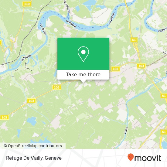 Refuge De Vailly map