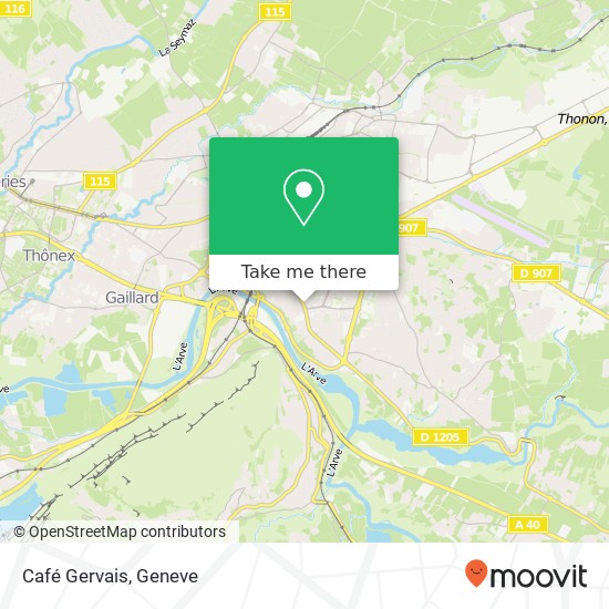 Café Gervais map