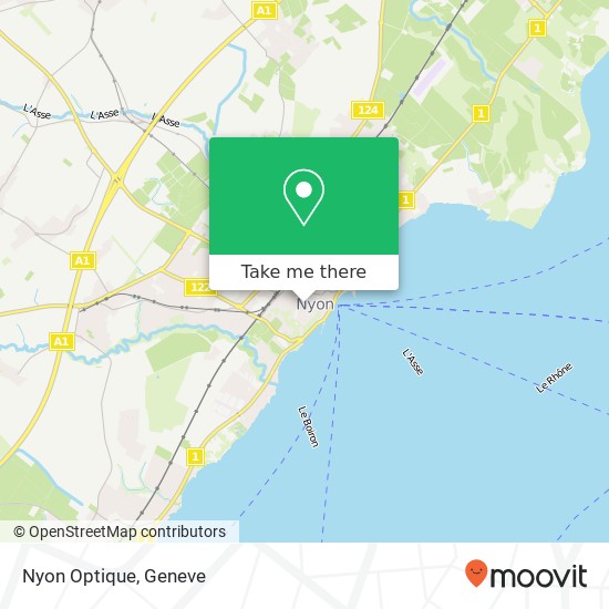 Nyon Optique map