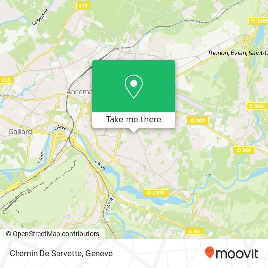 Chemin De Servette map