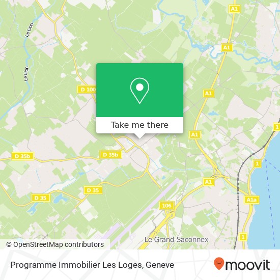 Programme Immobilier Les Loges map