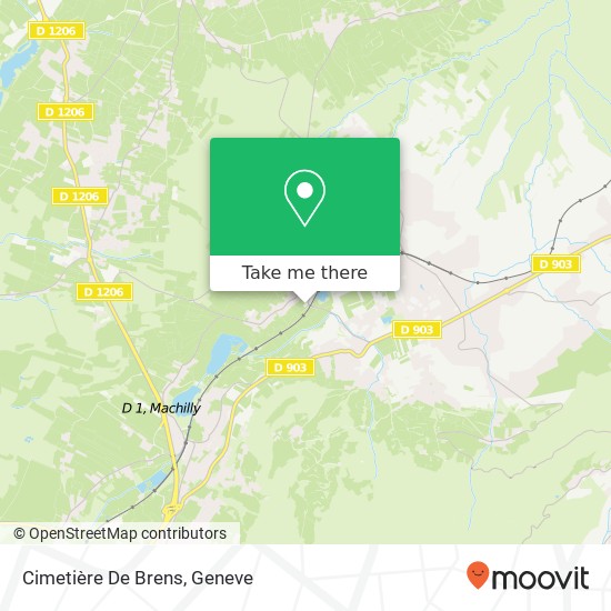 Cimetière De Brens map