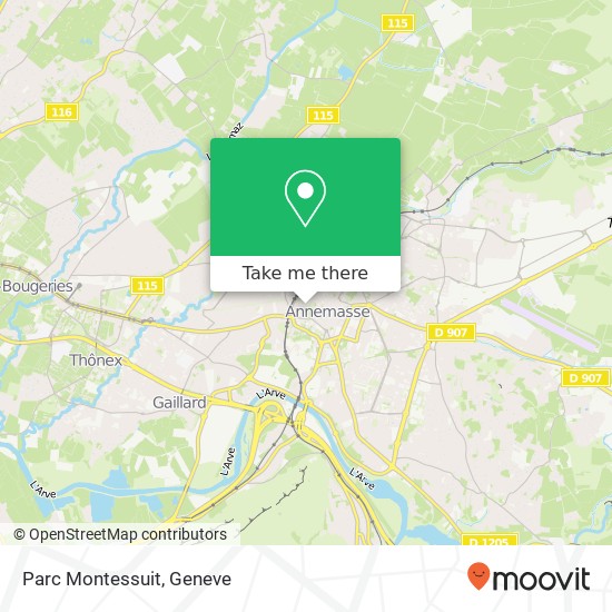 Parc Montessuit map
