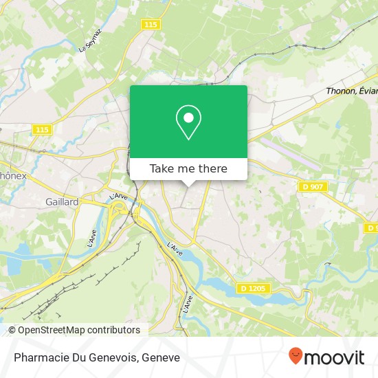 Pharmacie Du Genevois map