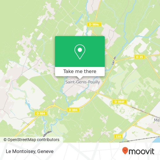 Le Montoisey map