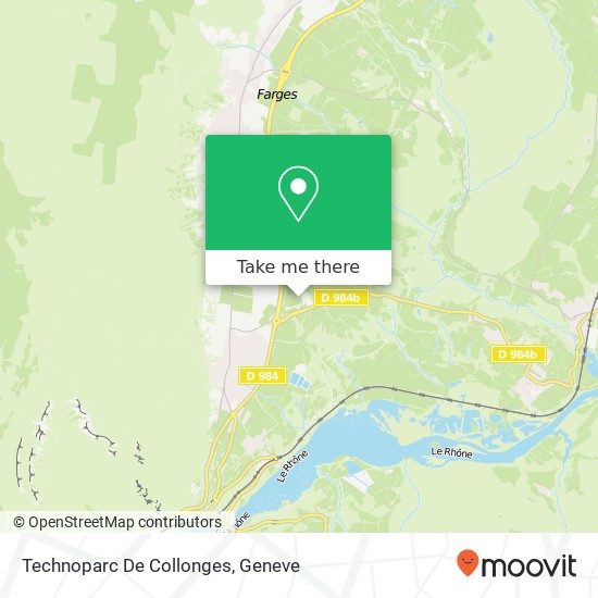 Technoparc De Collonges Karte