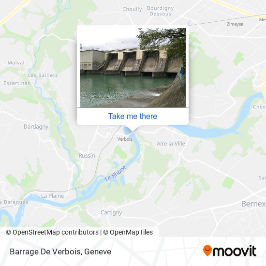 Barrage De Verbois map