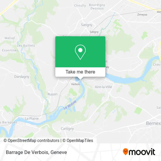 Barrage De Verbois map