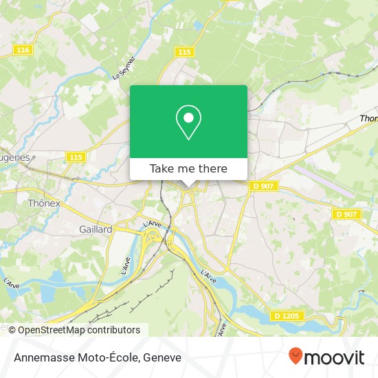 Annemasse Moto-École map